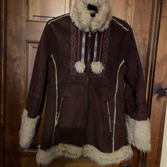 HAWKE & CO. FAUX SHEARLING WINTER COAT XL - Picture 1 of 5